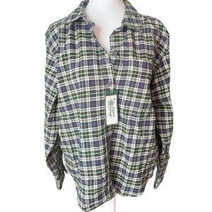 Alpine Design Women’s Plaid Button-Up Shirt NWT